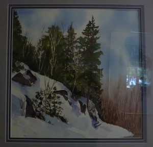 <b>Algonquin</b><br />Watercolour  14 x 14 inches
<br />$400.00