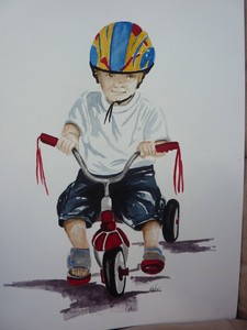 <b>The Red Bike</b><br />Orginal Watercolour
<br />11 x 14 inches
<br />$150.00